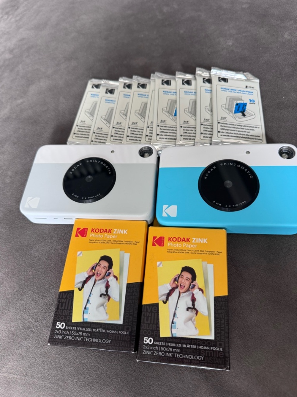Kodak printomatic full color instant print camera and photo paper